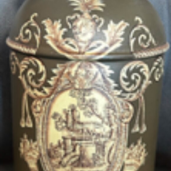 Antique Large Toleware Chinoiserie Tea Caddy Canton n°3 Iron Tea Box - Picture 5 of 16